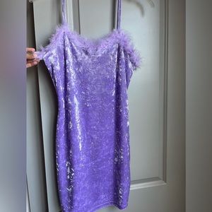 Lavender Feather dress